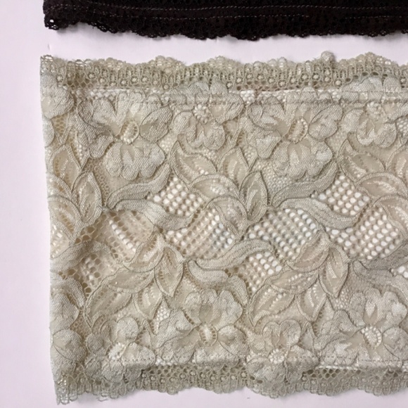 NWOT Two Lined Lace Bandeaus by Emmelee - Picture 4 of 5